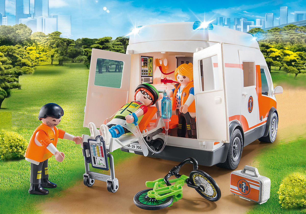 Playmobil City Life - Ambulance with Flashing Lights