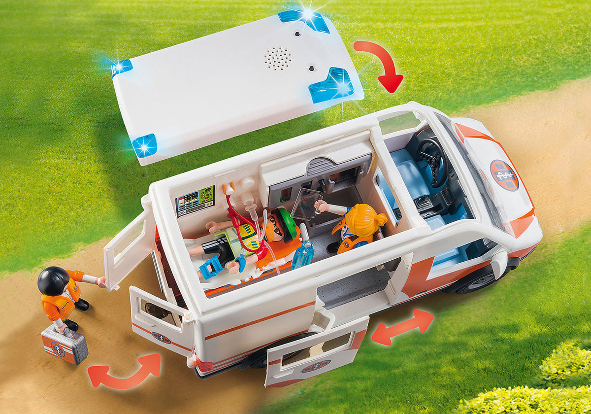 Playmobil City Life - Ambulance with Flashing Lights