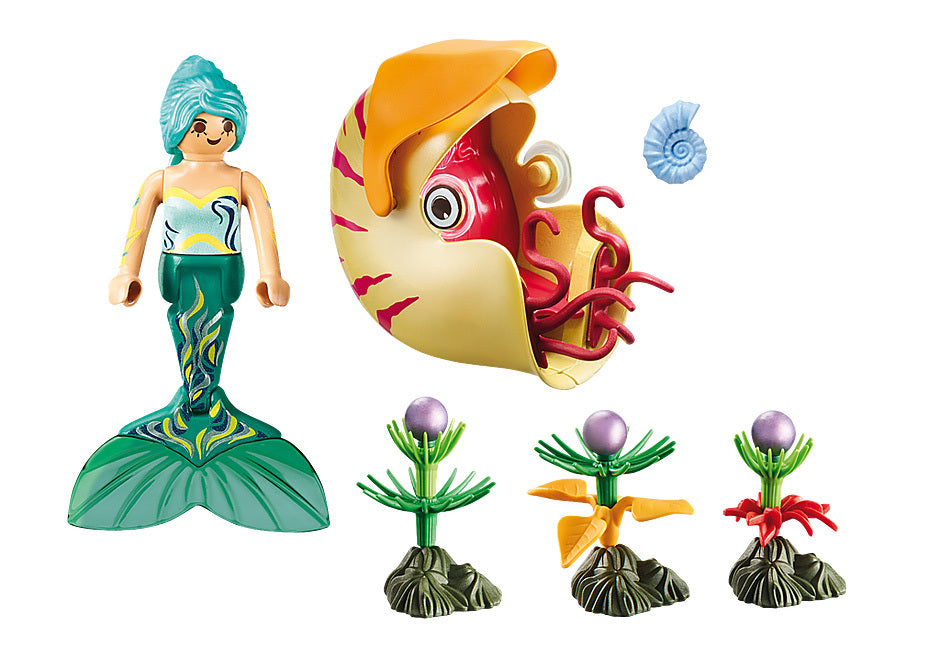 Playmobil Magic - Mermaid with Sea Snail Gondola