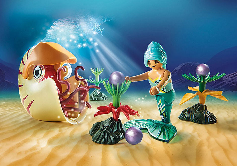 Playmobil Magic - Mermaid with Sea Snail Gondola