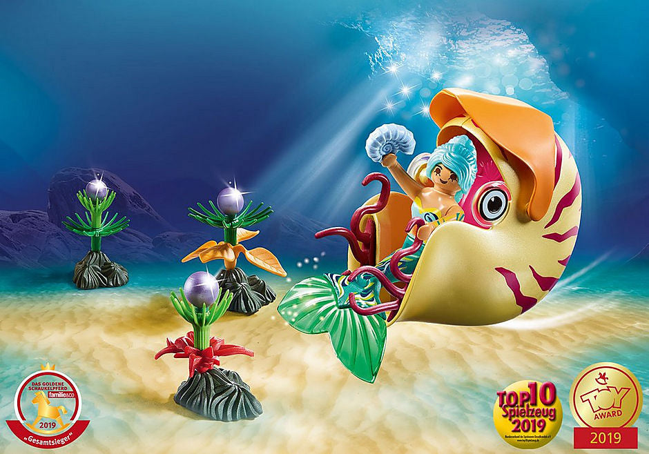 Playmobil Magic - Mermaid with Sea Snail Gondola
