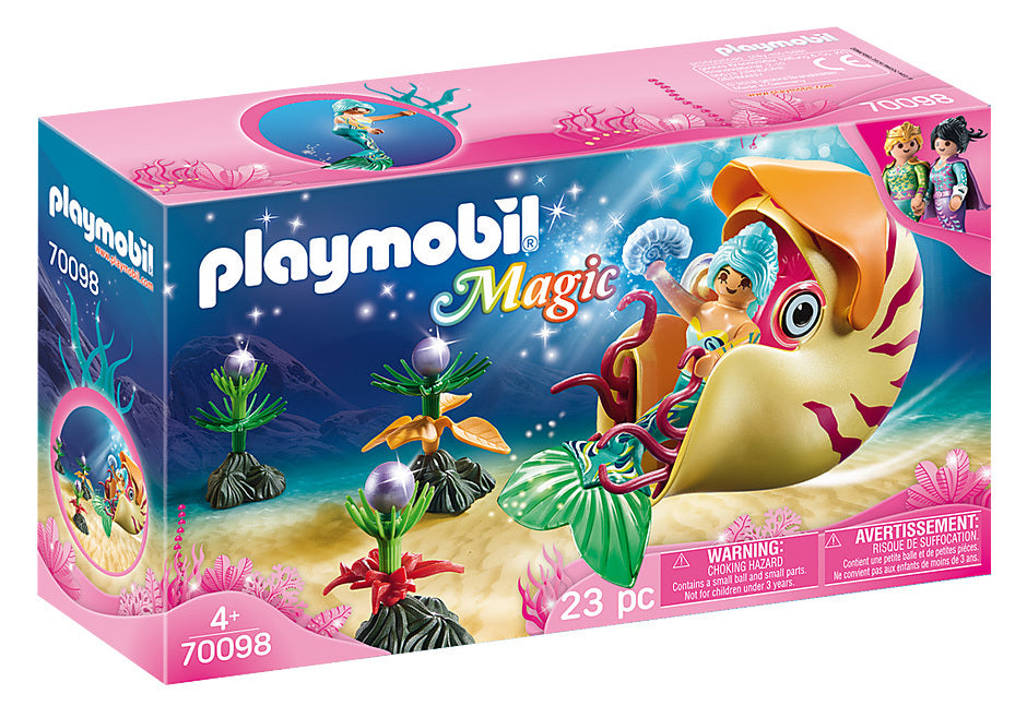 Playmobil Magic - Mermaid with Sea Snail Gondola