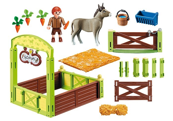 Playmobil Spirit Riding Free - Snips & Señor Carrots with Horse Stable