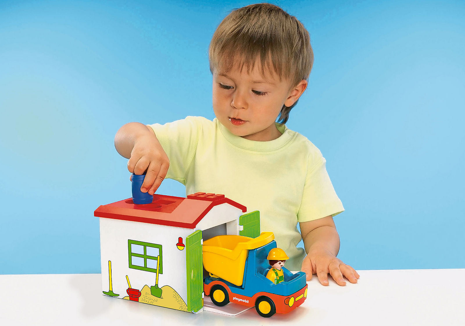 Playmobil 1.2.3 - Garbage Truck with Garage
