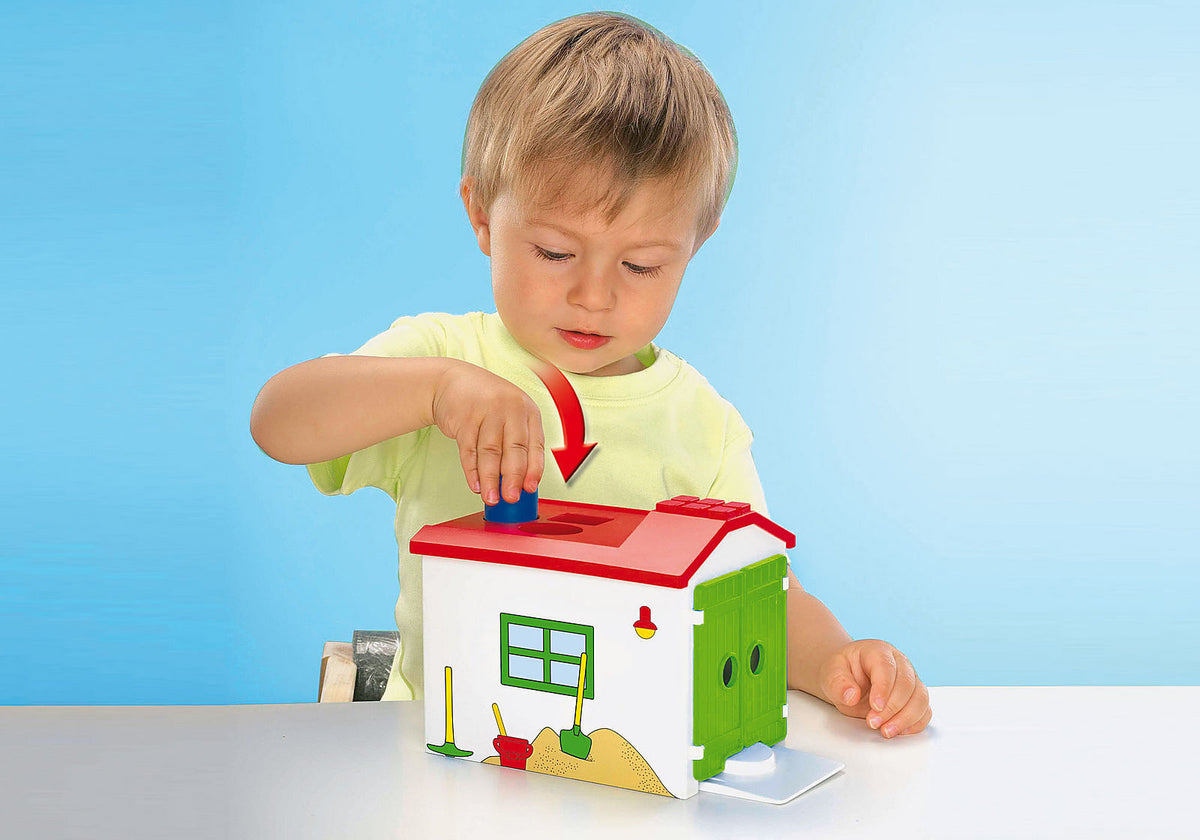 Playmobil 1.2.3 - Garbage Truck with Garage