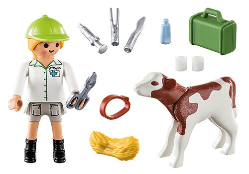 Playmobil Special Plus - Veterinarian with Calf
