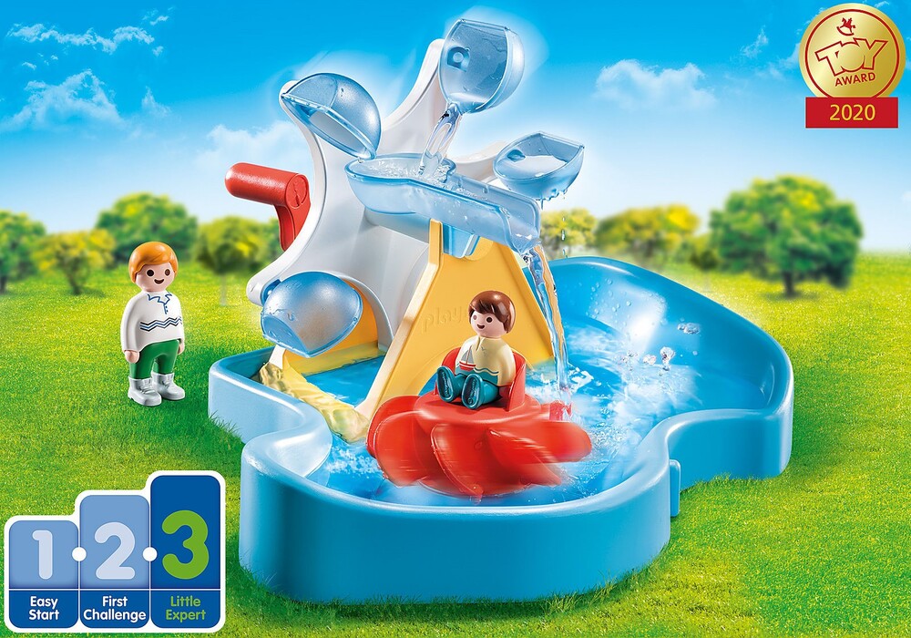 Playmobil 1.2.3 Aqua - Water Wheel Carousel
