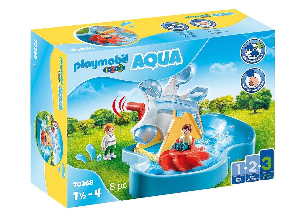 Playmobil 1.2.3 Aqua - Water Wheel Carousel