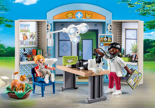 Playmobil City Life - Vet Clinic Play Box