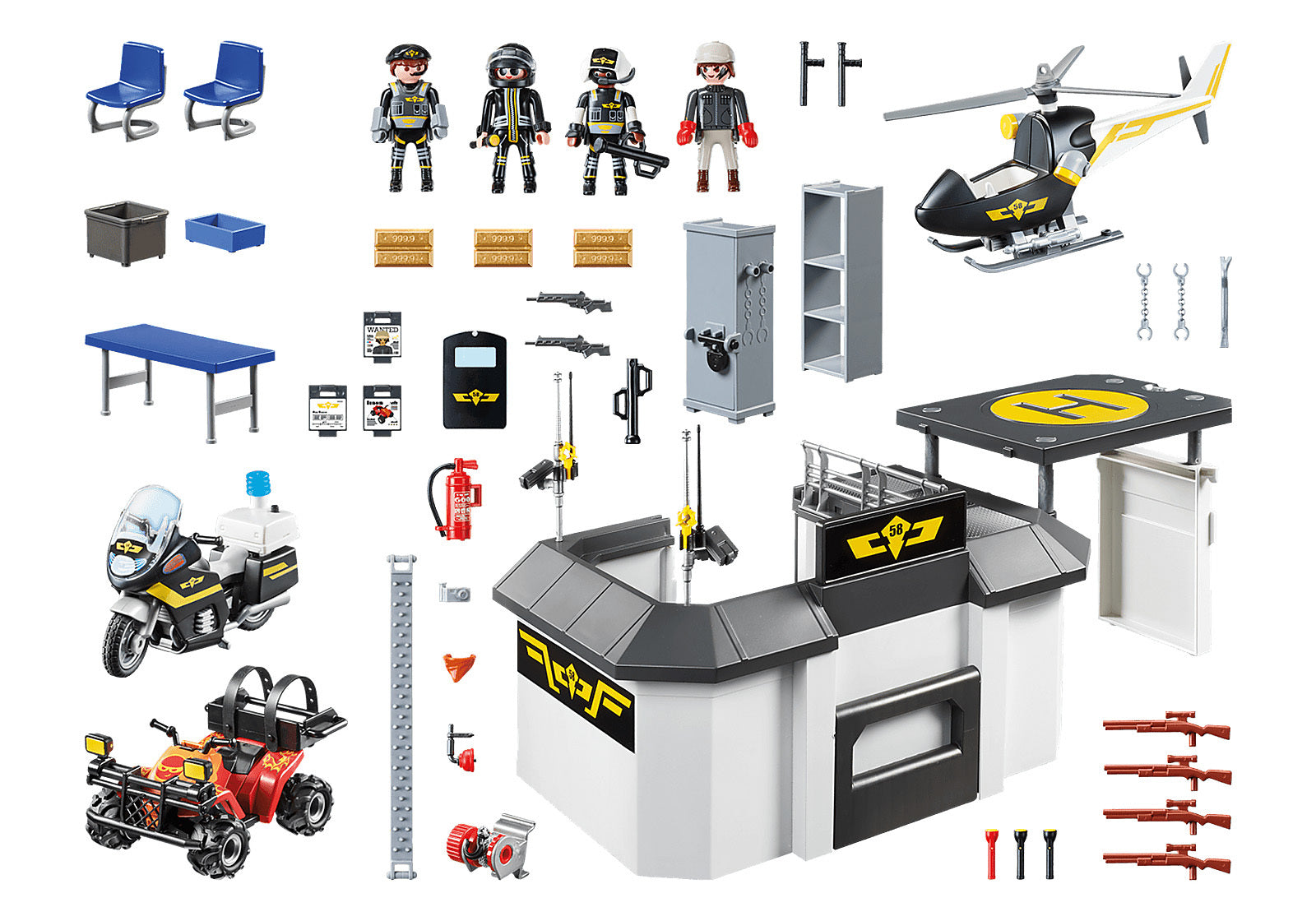 Playmobil City Action - Take Along Tactical Unit Headquarters
