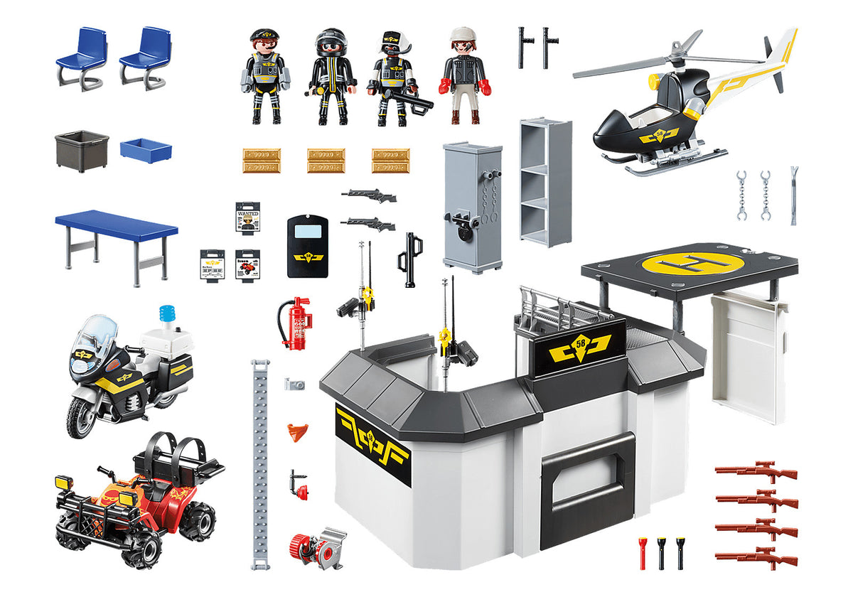 Playmobil City Action - Take Along Tactical Unit Headquarters