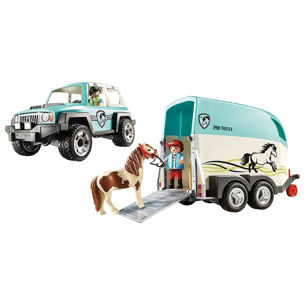 Playmobil Country - Car With Pony Trailer