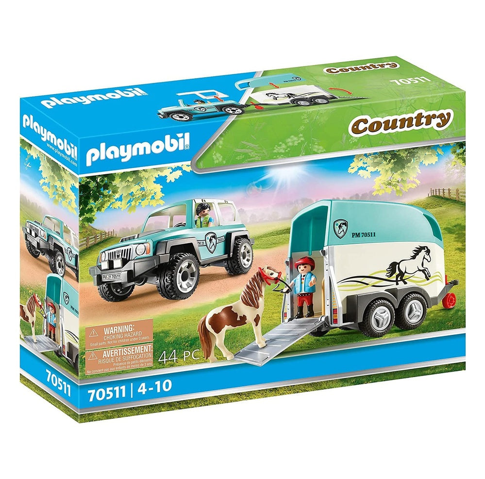 Playmobil Country - Car With Pony Trailer