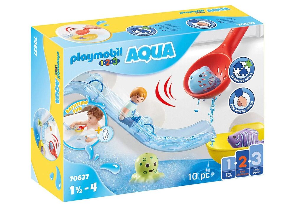Playmobil 1.2.3 AQUA - Water Slide with Sea Animals
