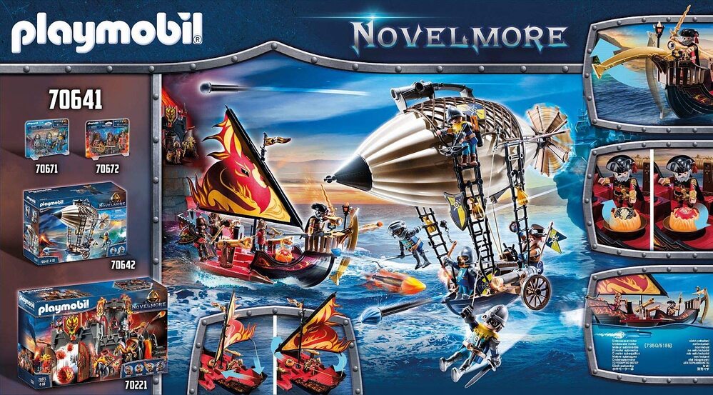 Playmobil Novelmore - Burnham Raiders Fire Ship