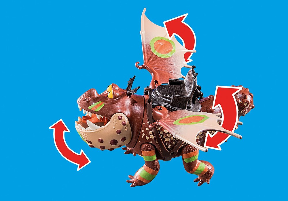 Playmobil How To Train Your Dragon - Dragon Racing: Fishlegs and Meatlug