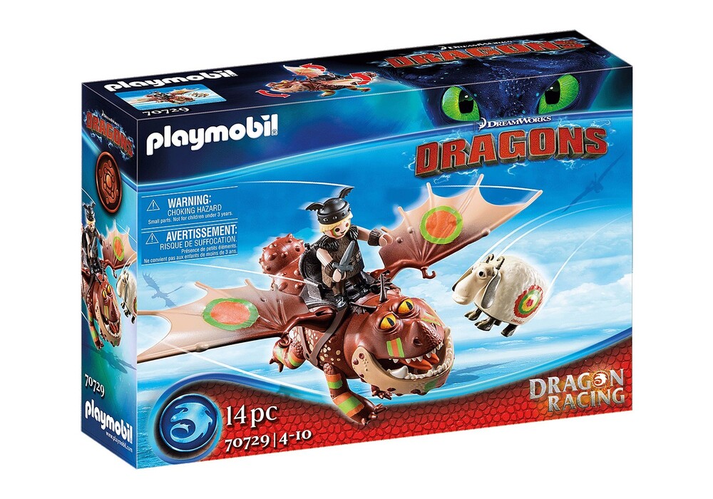 Playmobil How To Train Your Dragon - Dragon Racing: Fishlegs and Meatlug