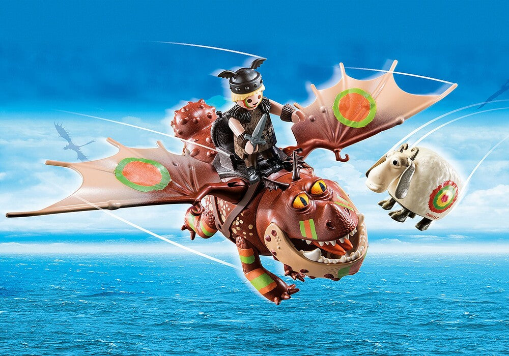Playmobil How To Train Your Dragon - Dragon Racing: Fishlegs and Meatlug