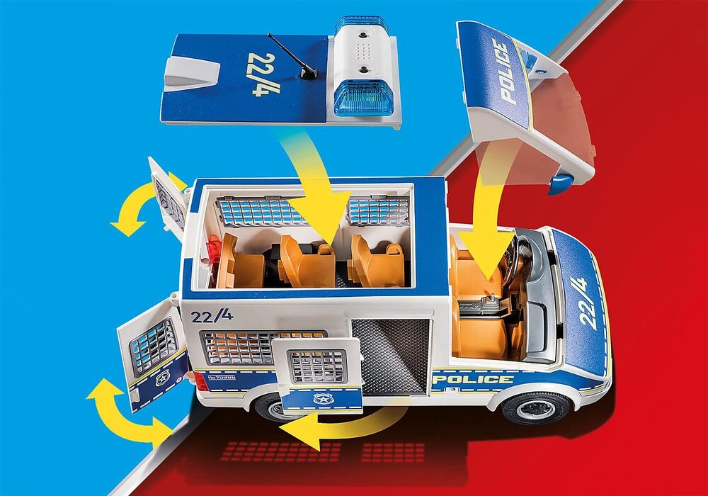 Playmobil City Action - Police Van with Lights and Sound