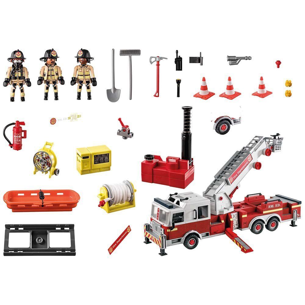 Playmobil City Action - Rescue Vehicles: Fire Engine with Tower Ladder