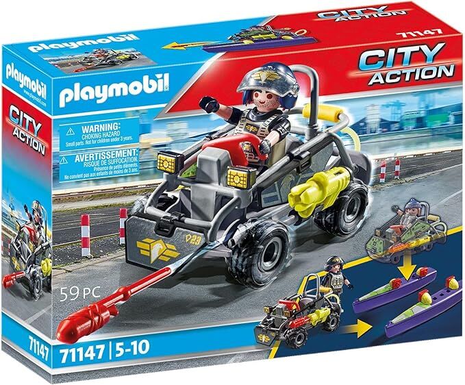 Playmobil City Action - Tactical Unit: Multi-Terrain Quad