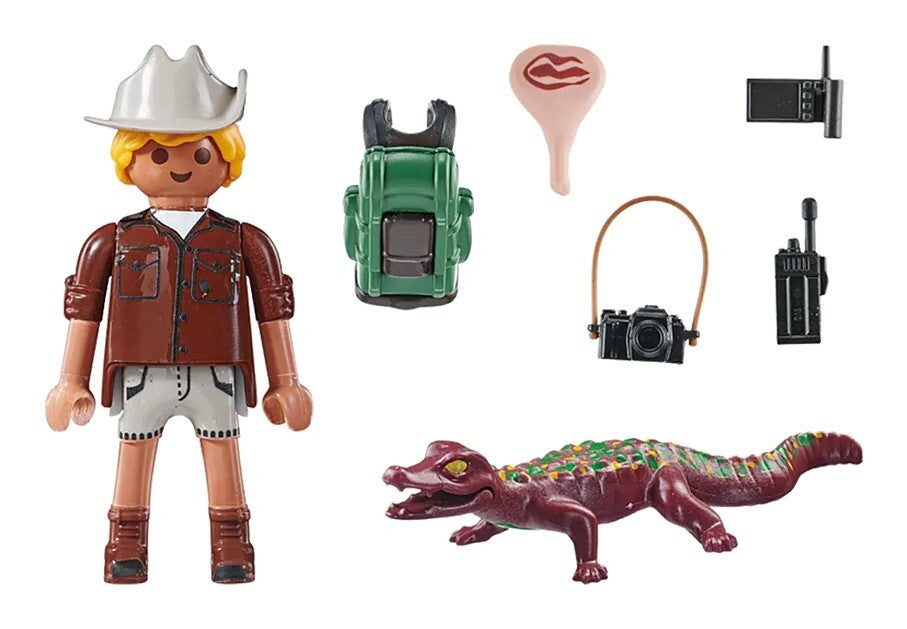 Playmobil Special Plus - Researcher with Young Caiman