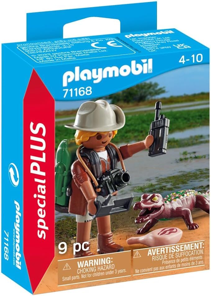 Playmobil Special Plus - Researcher with Young Caiman