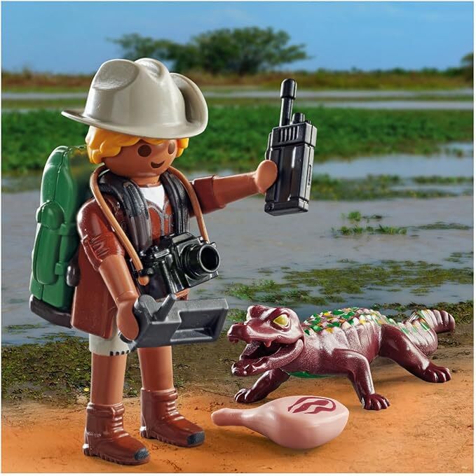 Playmobil Special Plus - Researcher with Young Caiman