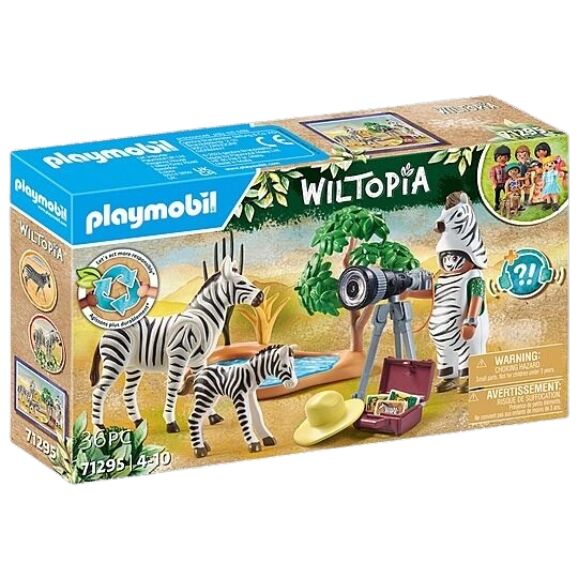 Playmobil Wiltopia - Animal Photographer with Zebras