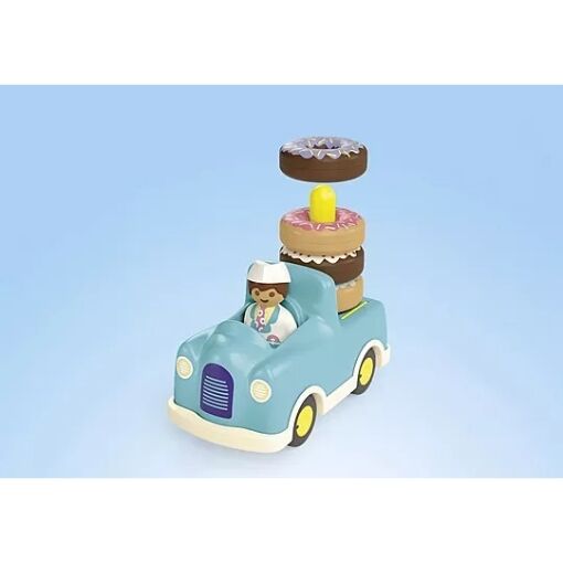 Playmobil JUNIOR - Crazy Donut Truck with Stacking and Sorting Feature