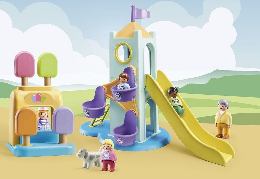 Playmobil 1.2.3 - Adventure Tower with Ice Cream Booth