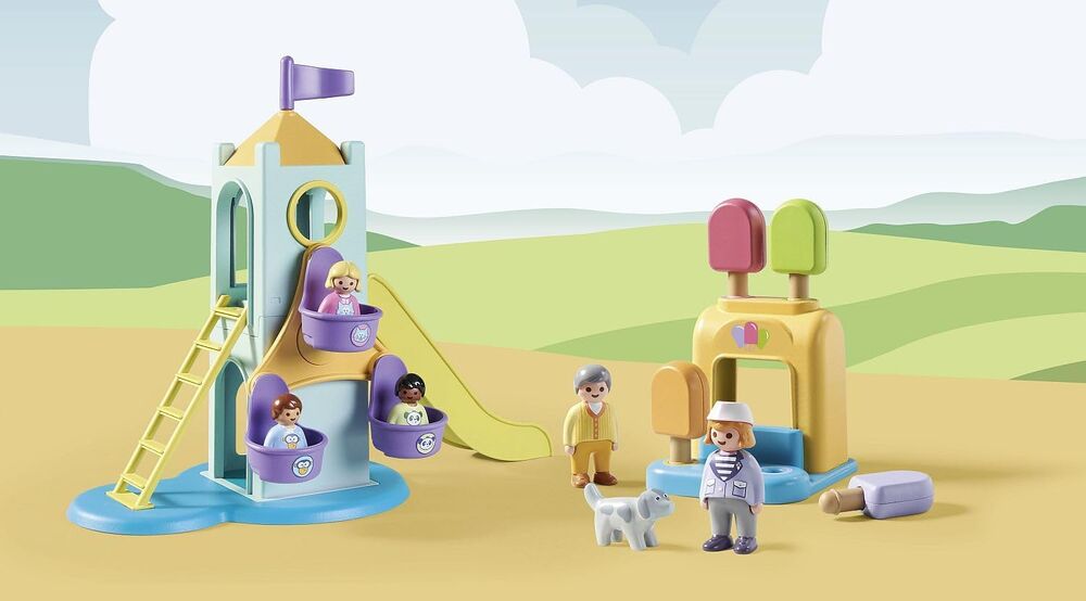 Playmobil 1.2.3 - Adventure Tower with Ice Cream Booth