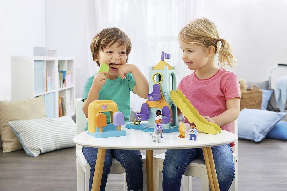 Playmobil 1.2.3 - Adventure Tower with Ice Cream Booth