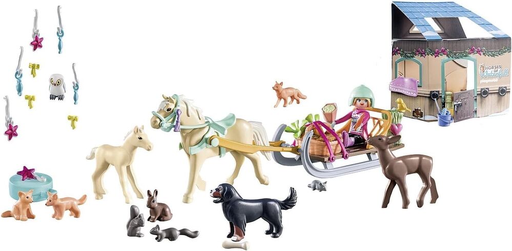 Playmobil Horses of Waterfall - Christmas Sleigh Ride Advent Calendar