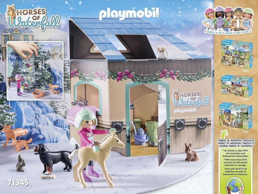 Playmobil Horses of Waterfall - Christmas Sleigh Ride Advent Calendar