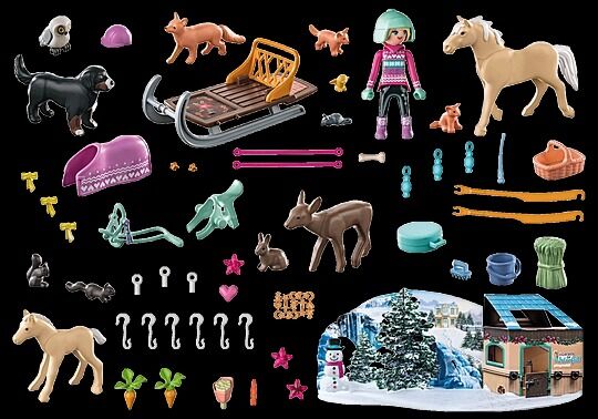 Playmobil Horses of Waterfall - Christmas Sleigh Ride Advent Calendar