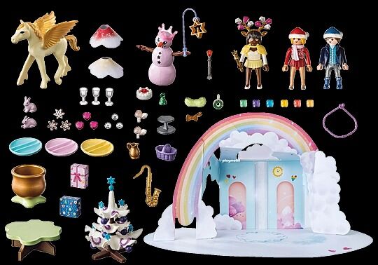 Playmobil Princess Magic - Christmas Under the Rainbow Advent Calendar