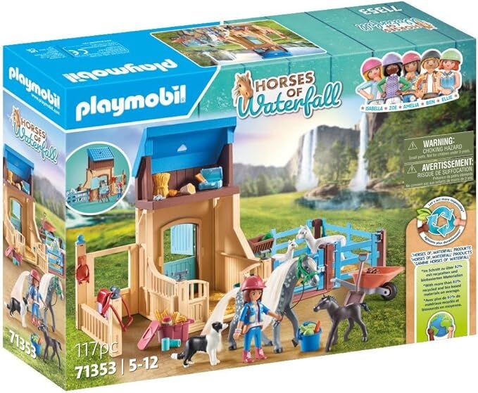 Playmobil Horses of Waterfall - Horse Stall with Amelia and Whisper