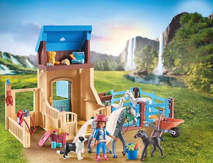 Playmobil Horses of Waterfall - Horse Stall with Amelia and Whisper