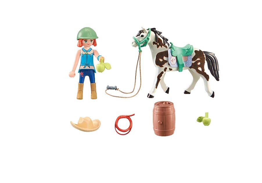 Playmobil Horses of Waterfall - Feeding Time with Ellie and Sawdust