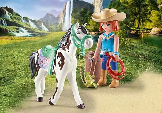 Playmobil Horses of Waterfall - Feeding Time with Ellie and Sawdust