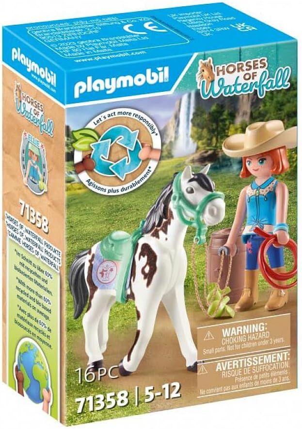 Playmobil Horses of Waterfall - Feeding Time with Ellie and Sawdust