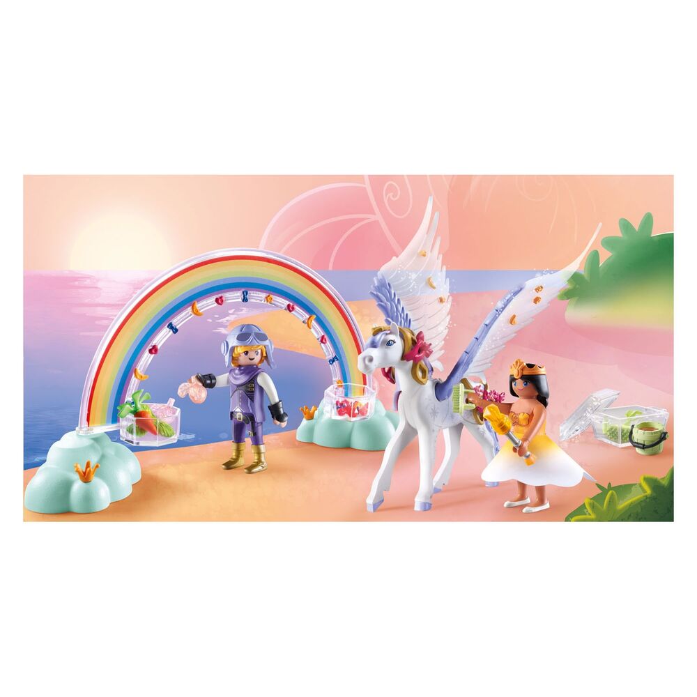 Playmobil Princess Magic - Pegasus with Rainbow in the Clouds