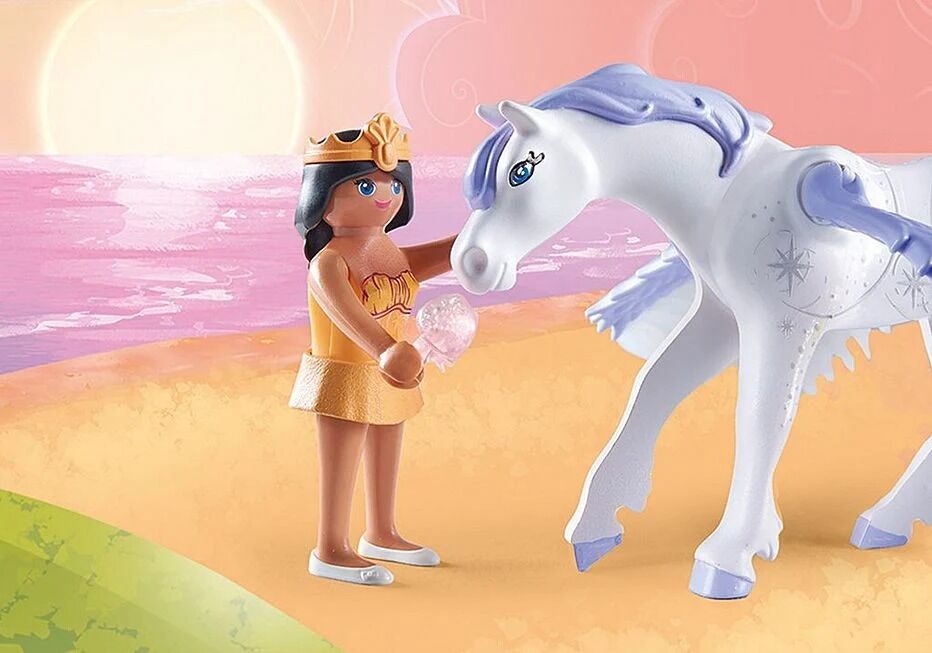 Playmobil Princess Magic - Pegasus with Rainbow in the Clouds