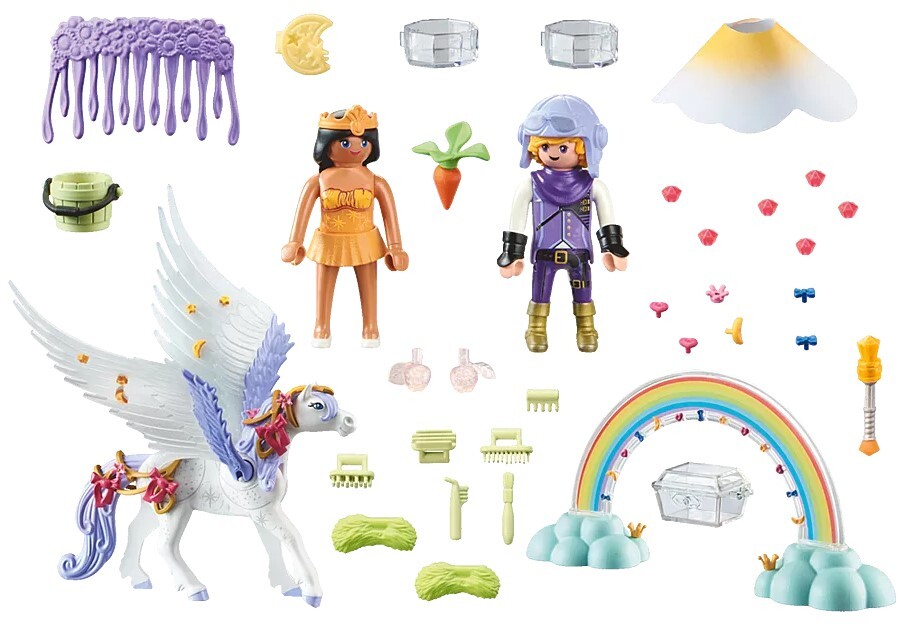 Playmobil Princess Magic - Pegasus with Rainbow in the Clouds