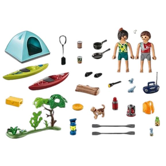 Playmobil Family Fun - Campsite with Campfire