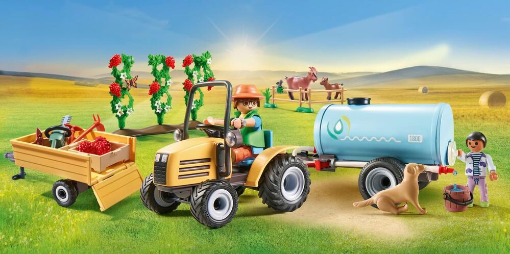 Playmobil Country - Tractor with Trailer and Water Tank