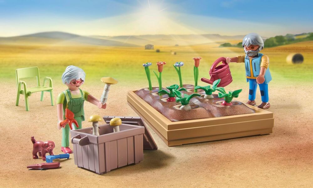 Playmobil Country - Idyllic Vegetable Garden with Grandparents
