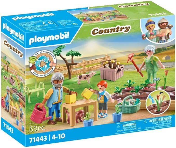 Playmobil Country - Idyllic Vegetable Garden with Grandparents