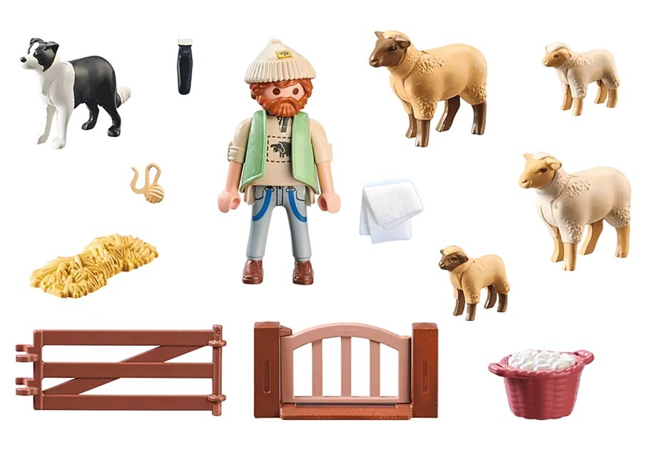 Playmobil Country - Young Shepherd with Flock of Sheep